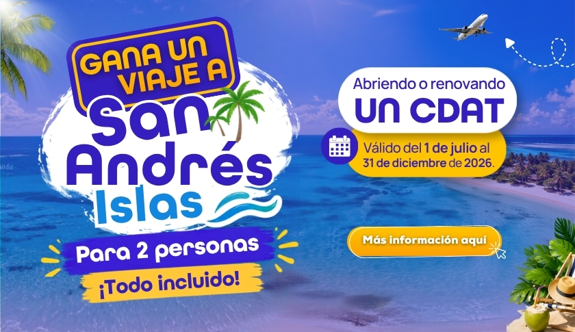 Tu CDAT te puede llevar a San Andrés 