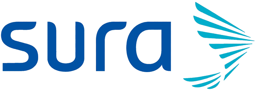 Logo Sura, Pólizas de seguro de vida y vehículo.